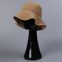 Women's Vacation Modern Style Solid Color Big Eaves Straw Hat sku image 5
