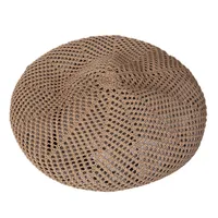 Women's Basic Simple Style Solid Color Hollow Out Eaveless Beret Hat main image 4