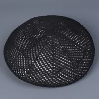 Women's Basic Simple Style Solid Color Hollow Out Eaveless Beret Hat sku image 1