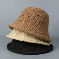 Women's Simple Style Classic Style Solid Color Curved Eaves Bucket Hat Bucket Hat main image 1