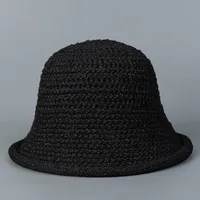 Women's Simple Style Classic Style Solid Color Curved Eaves Bucket Hat Bucket Hat sku image 1