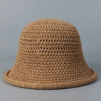 Women's Simple Style Classic Style Solid Color Curved Eaves Bucket Hat Bucket Hat sku image 2