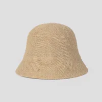 Women's Vacation Classic Style Solid Color Curved Eaves Bucket Hat main image 2