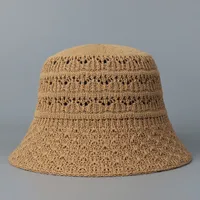 Women's Hawaiian Vacation Solid Color Wide Eaves Bucket Hat main image 3