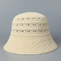 Women's Hawaiian Vacation Solid Color Wide Eaves Bucket Hat sku image 3