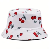 Women's Cute Classic Style Strawberry Banana Big Eaves Bucket Hat main image 2