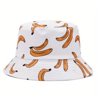Women's Cute Classic Style Strawberry Banana Big Eaves Bucket Hat main image 4