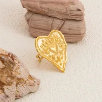 Vintage Style Classic Style Sun Heart Shape 304 Stainless Steel Plating 18K Gold Plated Women's Open Rings main image 6