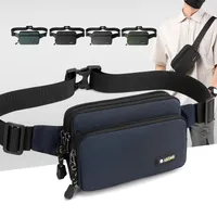 Men's Oxford Cloth Letter Streetwear Square Zipper Fanny Pack main image 1