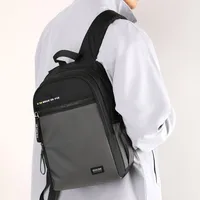 Color Block Casual School Backpack main image 2