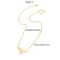 Elegant Simple Style Classic Style Pin Bow Knot 201 Stainless Steel Artificial Crystal Copper Women's Pendant Necklace sku image 3