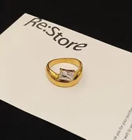Simple Style Classic Style Rectangle 304 Stainless Steel Inlay Zircon 18K Gold Plated Women's Rings main image 4