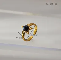 Retro Classic Style Round Star Oval 304 Stainless Steel Tiger Eye Women's Open Rings main image 2