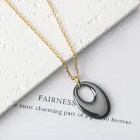 Simple Style Classic Style Geometric Titanium Steel Women's Pendant Necklace sku image 2