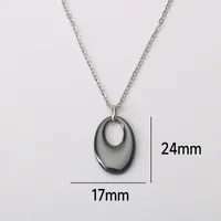 Simple Style Classic Style Geometric Titanium Steel Women's Pendant Necklace main image 3