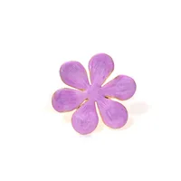 Elegant Cute Streetwear Geometric Heart Shape Flower 304 Stainless Steel Enamel Plating 14K Gold Plated Women's Open Rings sku image 5