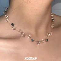 Casual Geometric Artificial Crystal Plastic Unisex Necklace main image 4