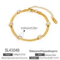 Elegant Solid Color 304 Stainless Steel Women's Bracelets main image 2