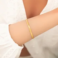 Elegant Solid Color 304 Stainless Steel Women's Bracelets main image 4