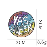 New Style Brooch Creative Badge Sovereign Cloud Lettering Enamel Badge Fuck The Patiianchy Wholesale Nihaowholesale sku image 64