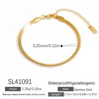 Elegant Solid Color 304 Stainless Steel Women's Bracelets sku image 4