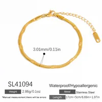 Elegant Solid Color 304 Stainless Steel Women's Bracelets sku image 2