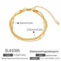 Elegant Solid Color 304 Stainless Steel Women's Bracelets sku image 3