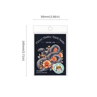 1 Set Flower Snake Daily PET Retro Novelty Stickers main image 10