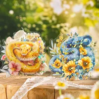 1 Set Flower Snake Daily PET Retro Novelty Stickers main image 5