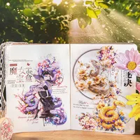 1 Set Flower Snake Daily PET Retro Novelty Stickers main image 4