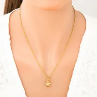 Modern Style Classic Style Scallop Starfish 304 Stainless Steel Women's Pendant Necklace main image 4