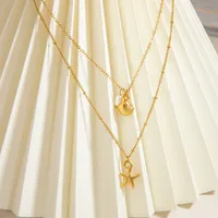 Modern Style Classic Style Scallop Starfish 304 Stainless Steel Women's Pendant Necklace main image 6