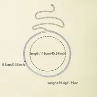 Basic Solid Color Metal Women's Chain Belts main image 2