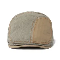 Unisex Retro Simple Style Color Block Curved Eaves Baseball Cap main image 1