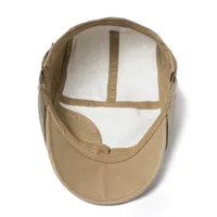 Unisex Retro Simple Style Color Block Curved Eaves Baseball Cap main image 2