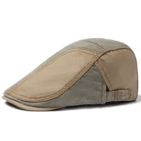 Unisex Retro Simple Style Color Block Curved Eaves Baseball Cap sku image 1