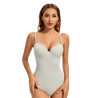Solid Color Stereotype Waist Support Gather Shaping Underwear main image 6