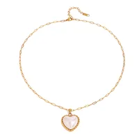 Elegant Simple Style Heart Shape 304 Stainless Steel Women's Necklace main image 9