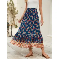Women's Skirt Casual Simple Style Streetwear Bohemian Maxi Long Dress Holiday Daily Selfie main image 2