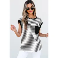 Women's T-shirt Tank Tops Casual Simple Style Streetwear Stripe main image 2