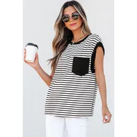 Women's T-shirt Tank Tops Casual Simple Style Streetwear Stripe main image 3