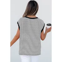 Women's T-shirt Tank Tops Casual Simple Style Streetwear Stripe main image 4