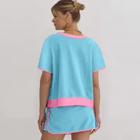 Holiday Daily Selfie Women's Casual Simple Style Streetwear Solid Color Cotton Spandex Polyester Shorts Co-ord Set Shorts Sets main image 2