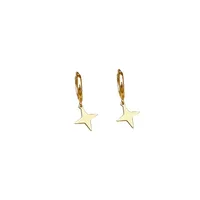 1 Pair Casual Star Inlay Copper Zircon Earrings main image 5