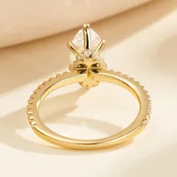 14K Gold Plated White Gold Plated 925 Sterling Silver Zircon Geometric Rings 925 Sterling Silver Rings main image 6