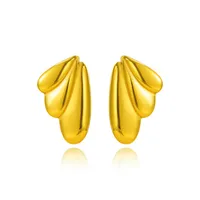 1 Pair Elegant Commute Wings 304 Stainless Steel 18K Gold Plated Ear Studs sku image 2