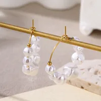 1 Pair Baroque Style Modern Style C Shape 304 Stainless Steel 18K Gold Plated Ear Studs main image 3