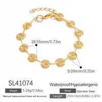 Vintage Style Classic Style Solid Color 304 Stainless Steel Women's Bracelets sku image 4