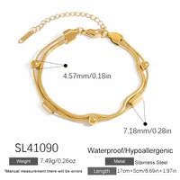 Vintage Style Classic Style Solid Color 304 Stainless Steel Women's Bracelets sku image 2