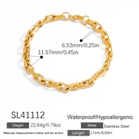 Vintage Style Classic Style Solid Color 304 Stainless Steel Women's Bracelets sku image 3